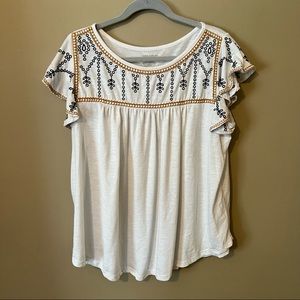 Lane Bryant Embroidered Swing Tee
